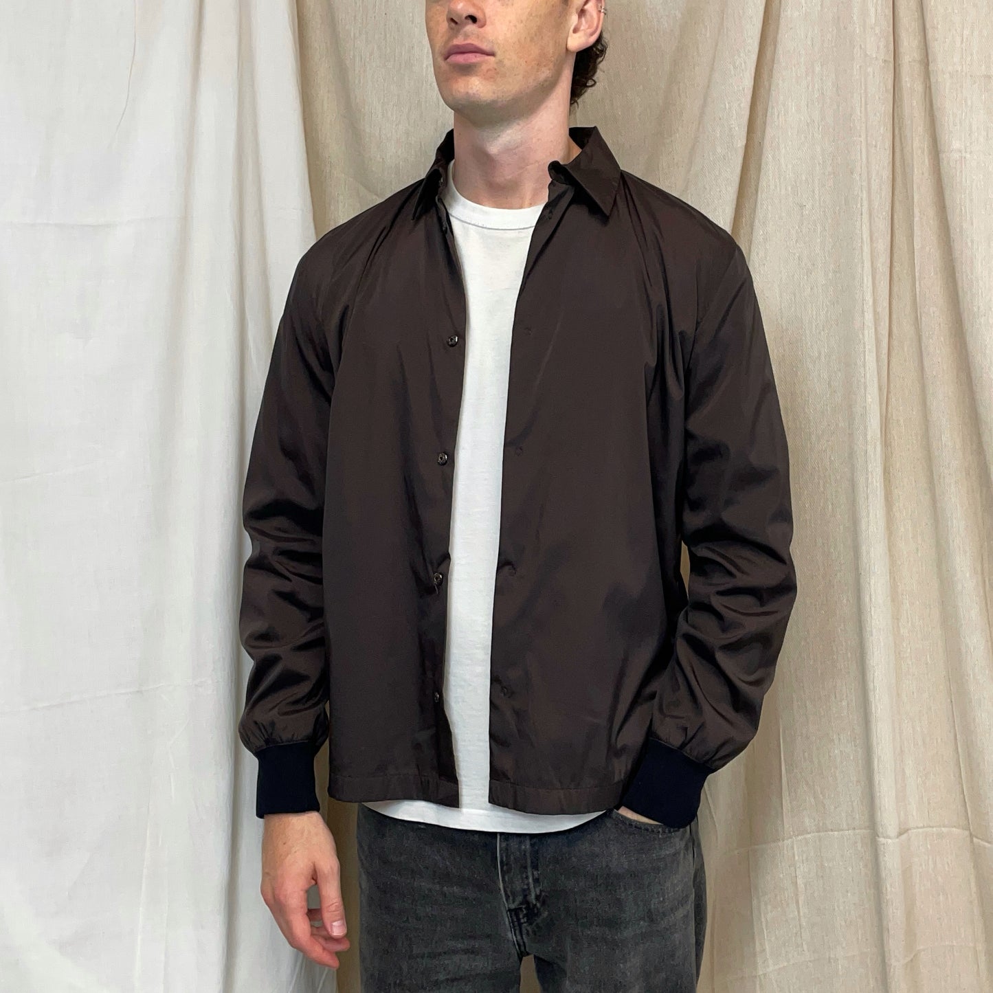 Prada Sport Khaki FW00 Nylon Overshirt Coach Jacket
