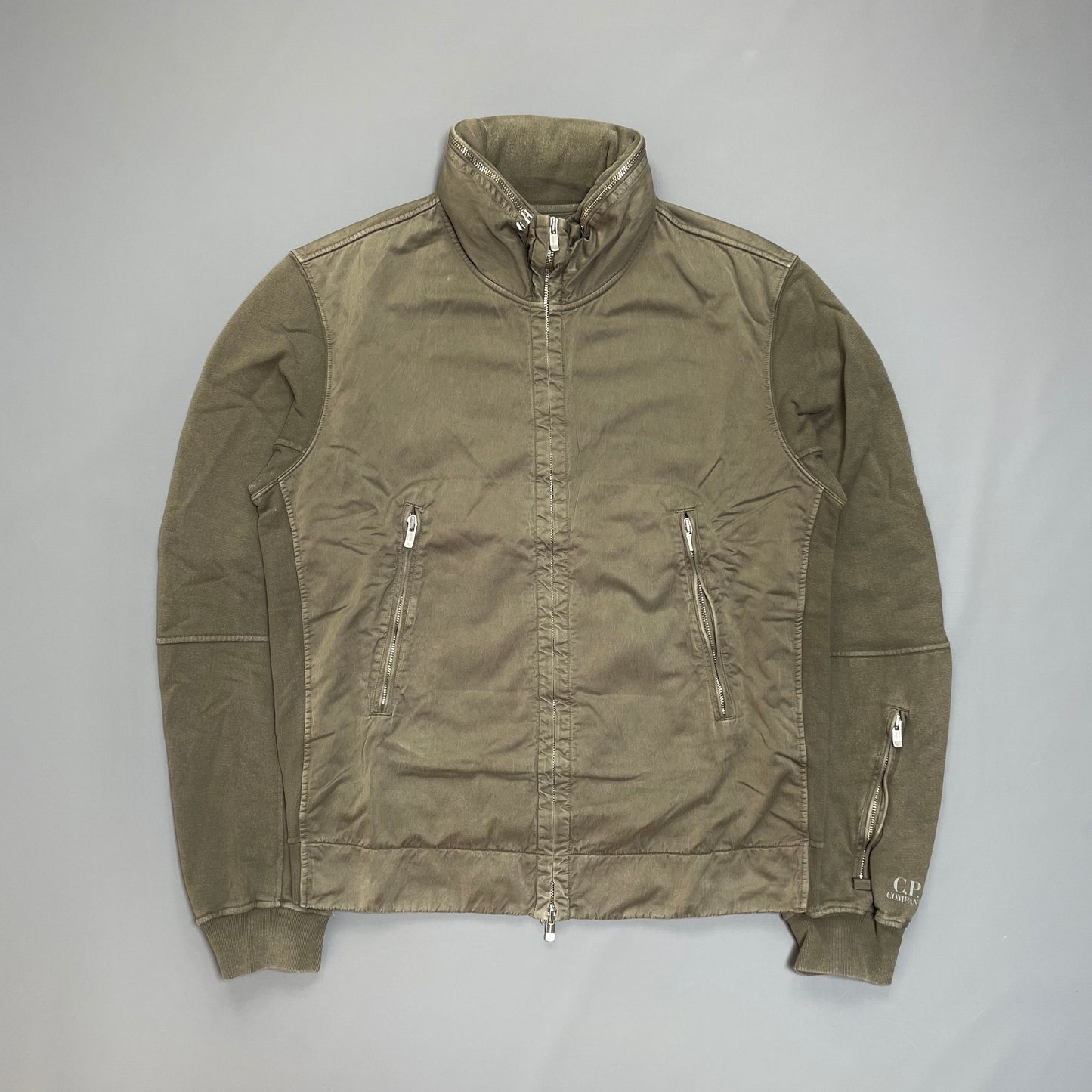 C.P. Company Brown Cotton Jacket w/ Concealed Hood SS07