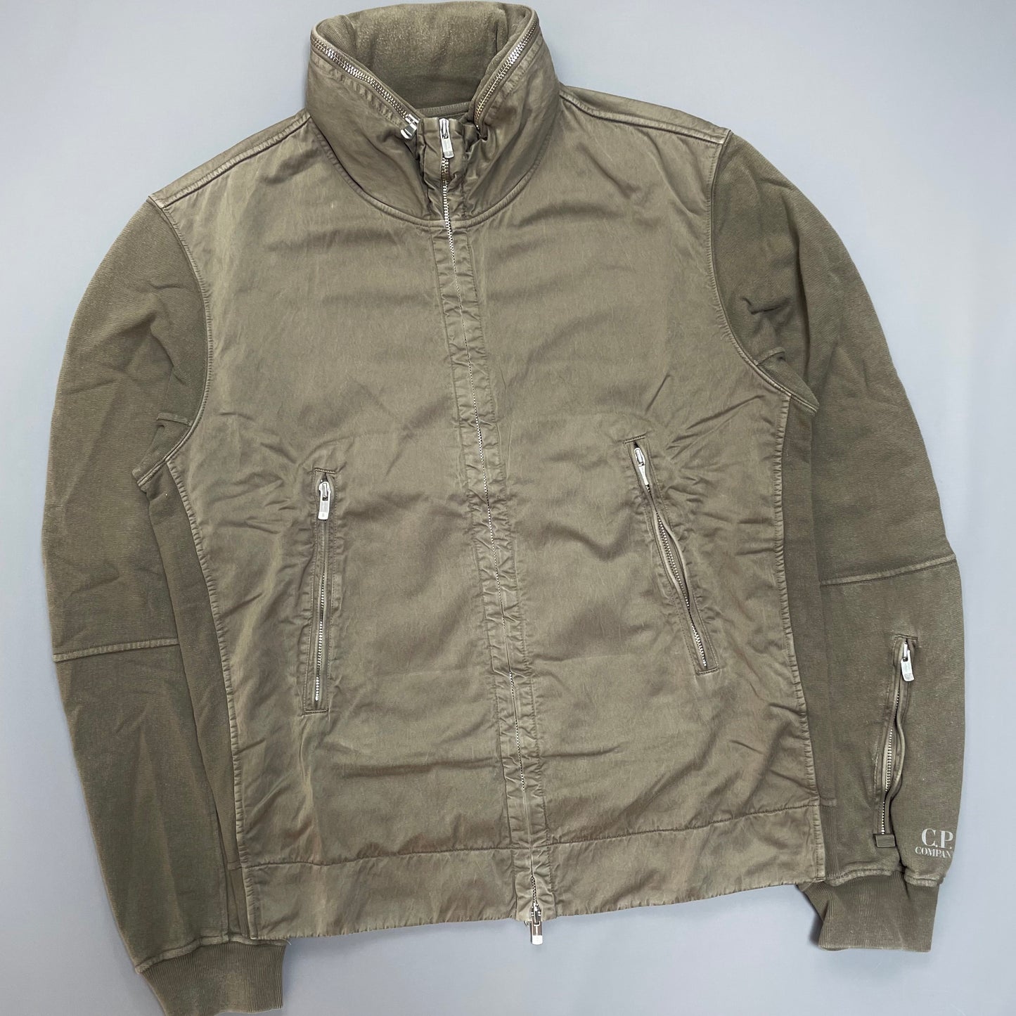 C.P. Company Brown Cotton Jacket w/ Concealed Hood SS07