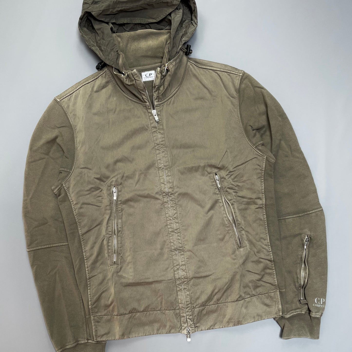C.P. Company Brown Cotton Jacket w/ Concealed Hood SS07