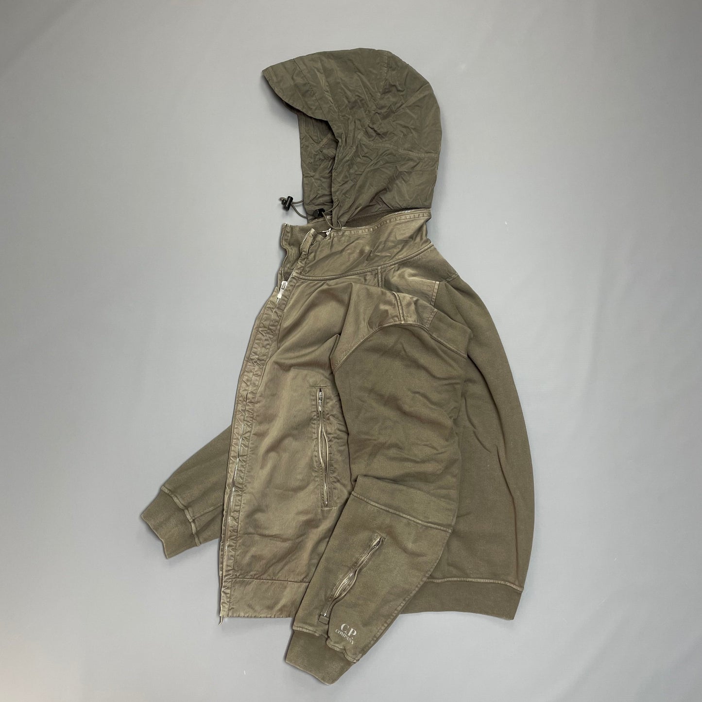 C.P. Company Brown Cotton Jacket w/ Concealed Hood SS07