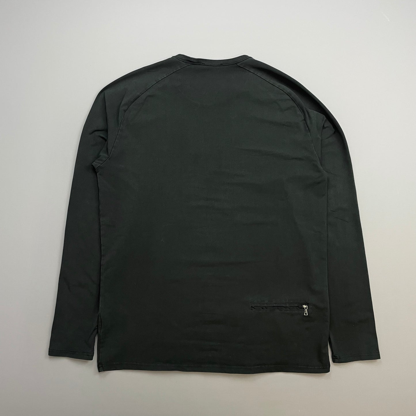 Prada Sport Black 00s Long Sleeve Rear Pocket Elastane T-Shirt