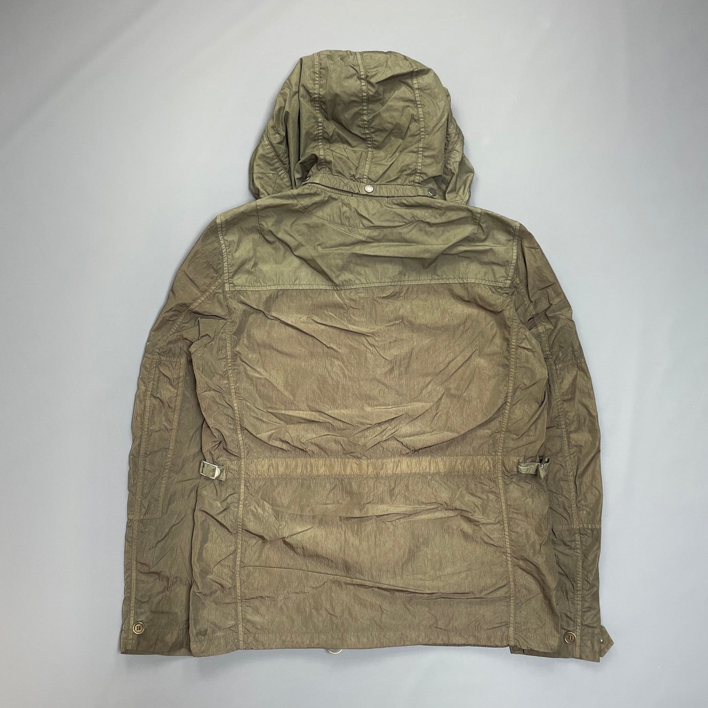 C.P. Company Brown Nylon Hooded Jacket