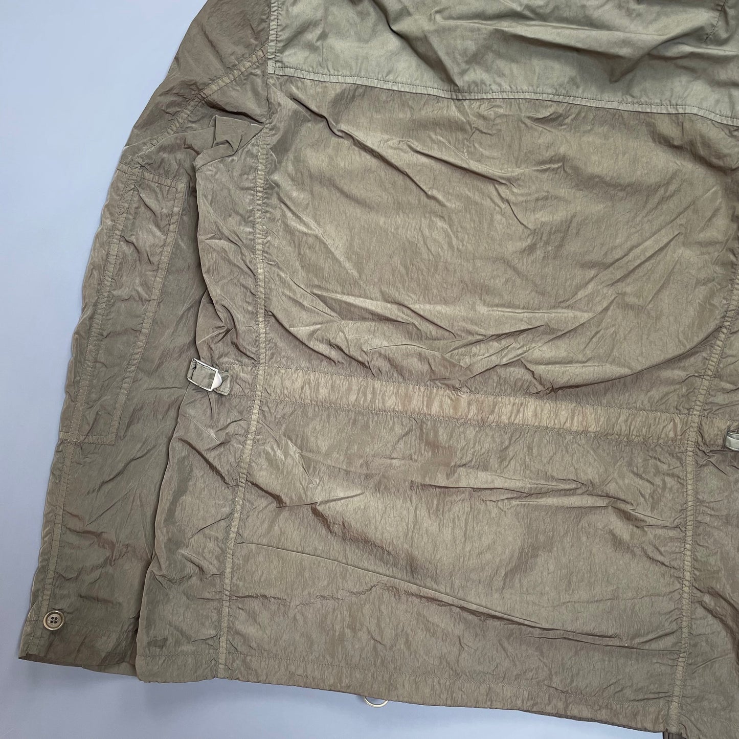 C.P. Company Brown Nylon Hooded Jacket