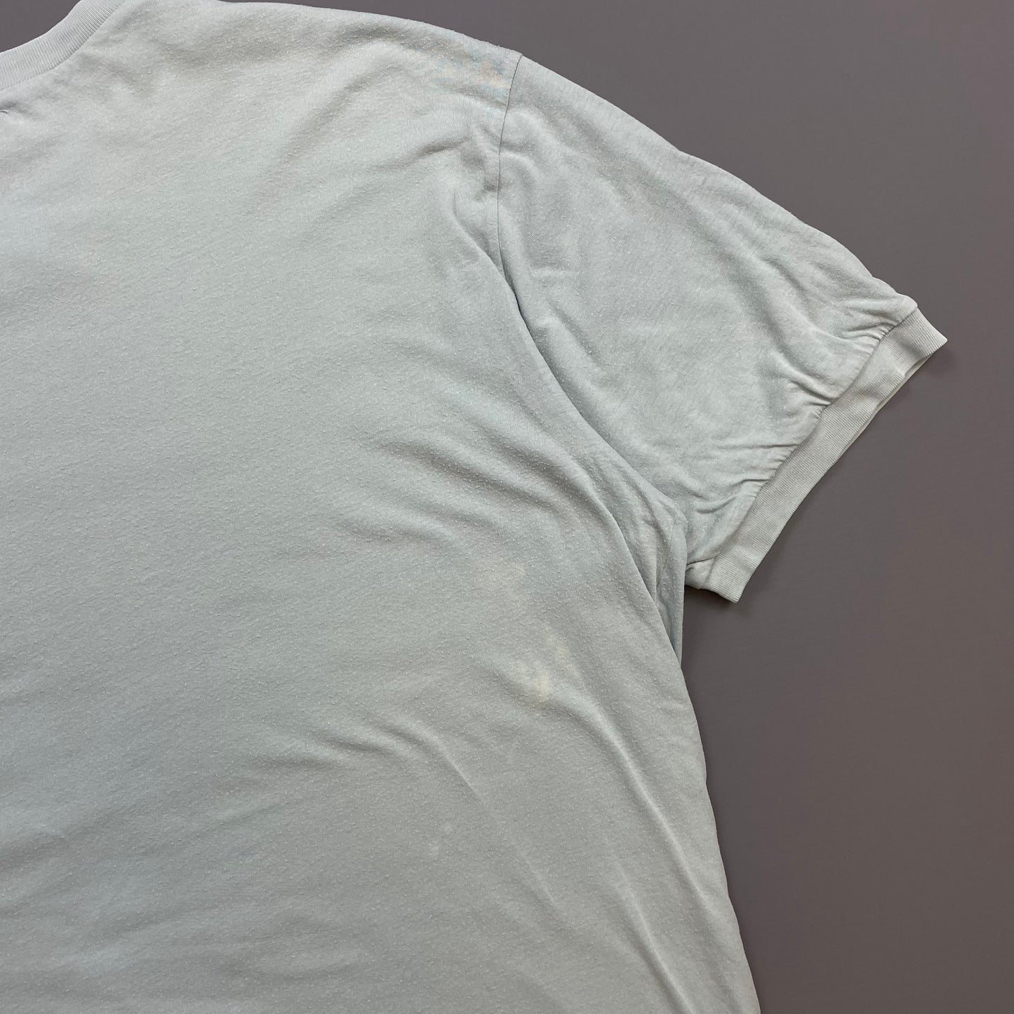 Emporio Armani Swimwear Blue 90s Double Layered Graphic Spellout Tee