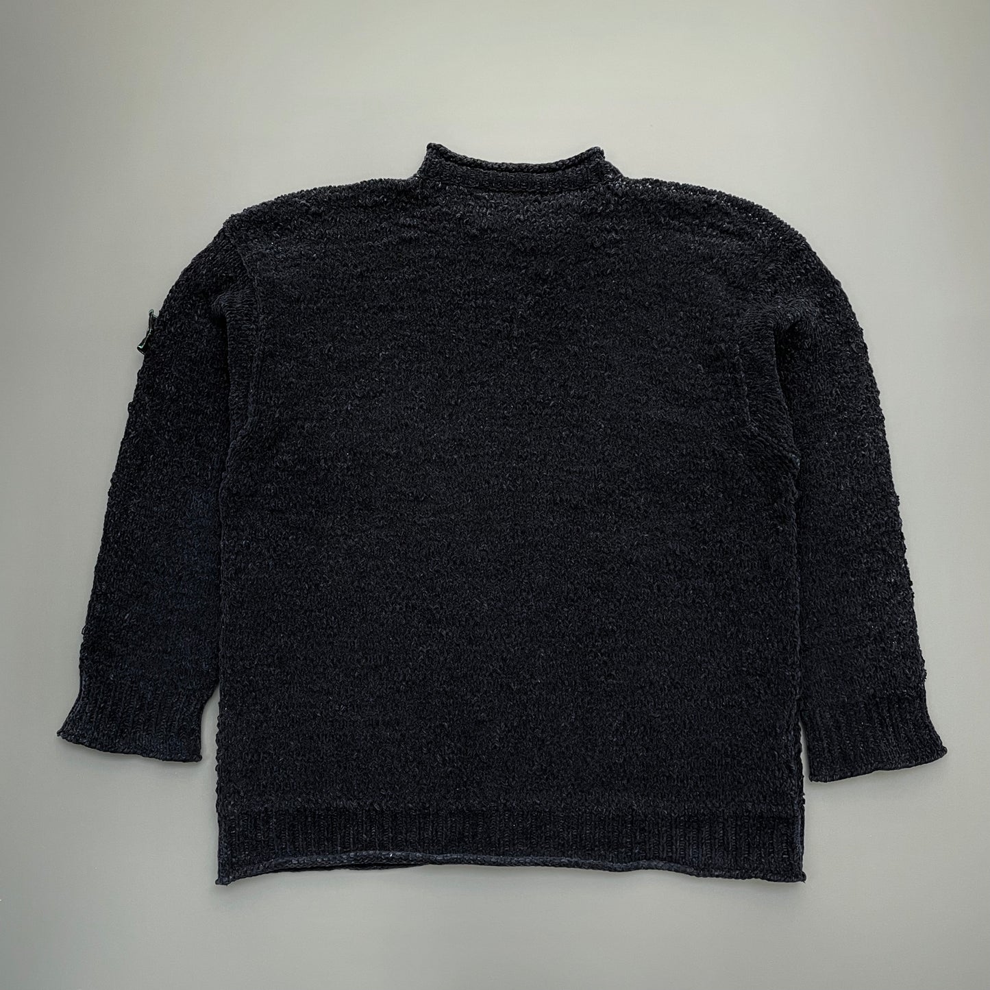 Stone Island Black AW94 Heavyweight Chenille Knit Jumper