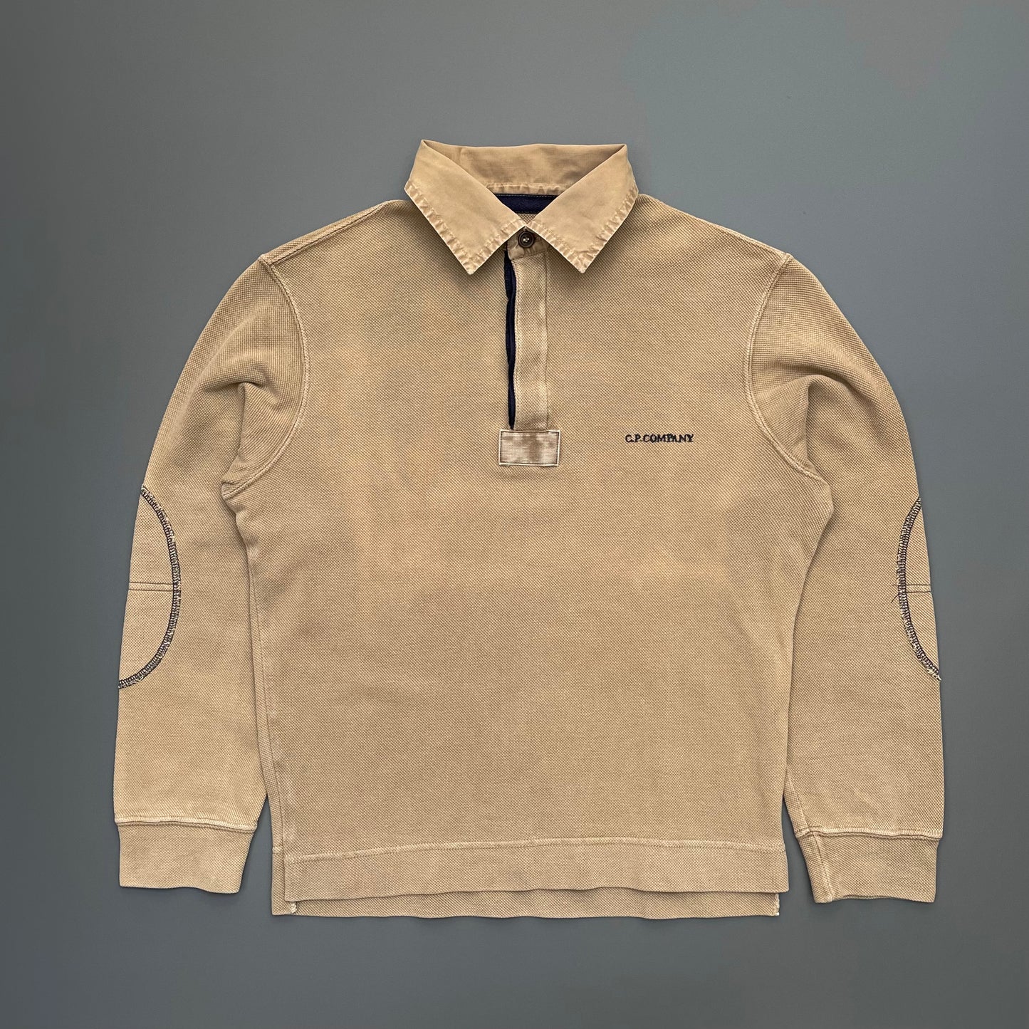C.P. Company Light Brown Rugby Polo Jumper (Undersixteens)