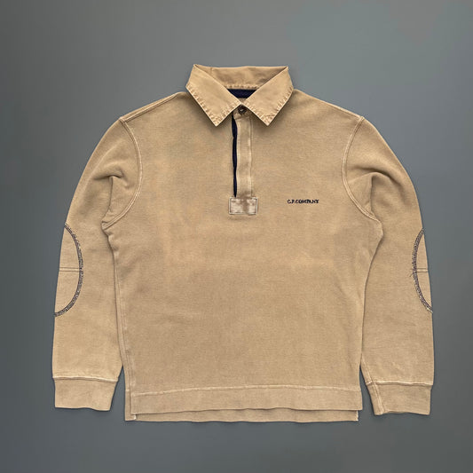 C.P. Company Light Brown Rugby Polo Jumper (Undersixteens)