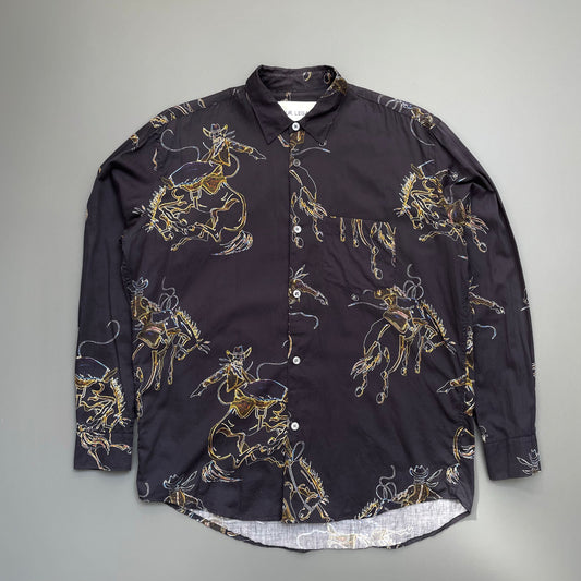 Our Legacy Navy Rodeo Print Shirt