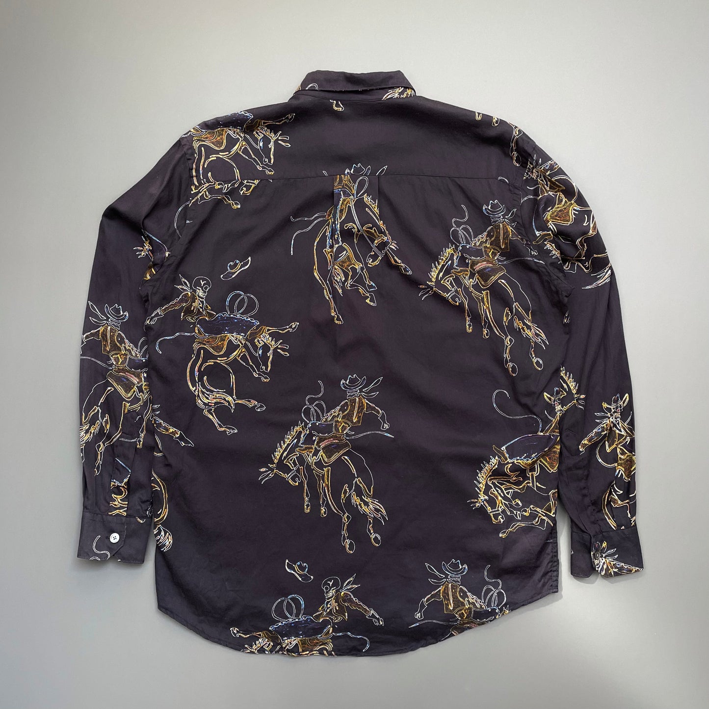 Our Legacy Navy Rodeo Print Shirt