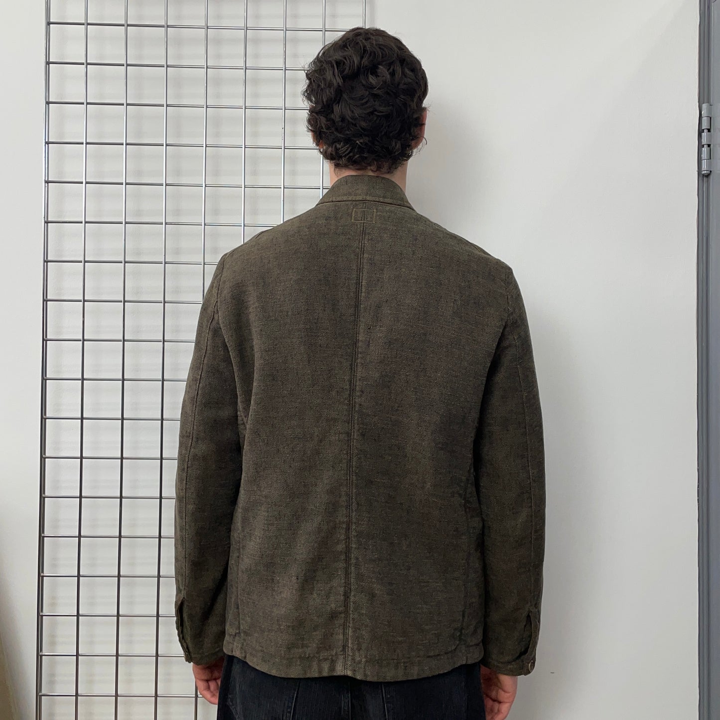 C.P. Company Brown AW07 Lino Flax Linen Field Jacket Blazer