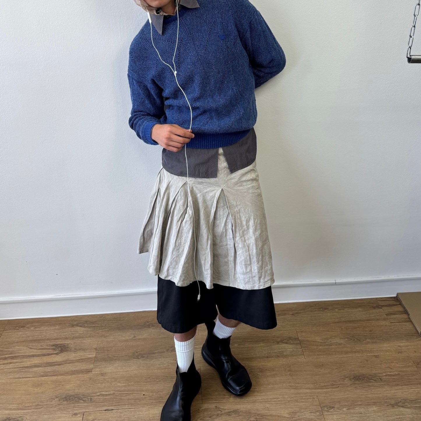 C.P. Company Donna SS05 Grey Linen Skirt