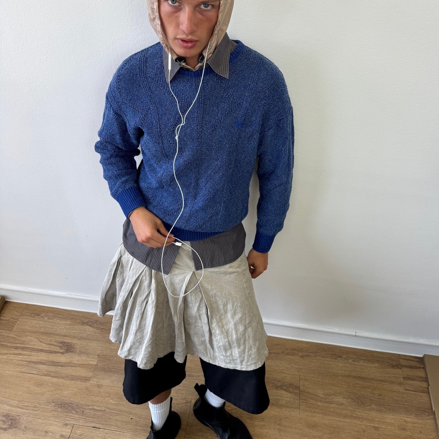 C.P. Company Donna SS05 Grey Linen Skirt