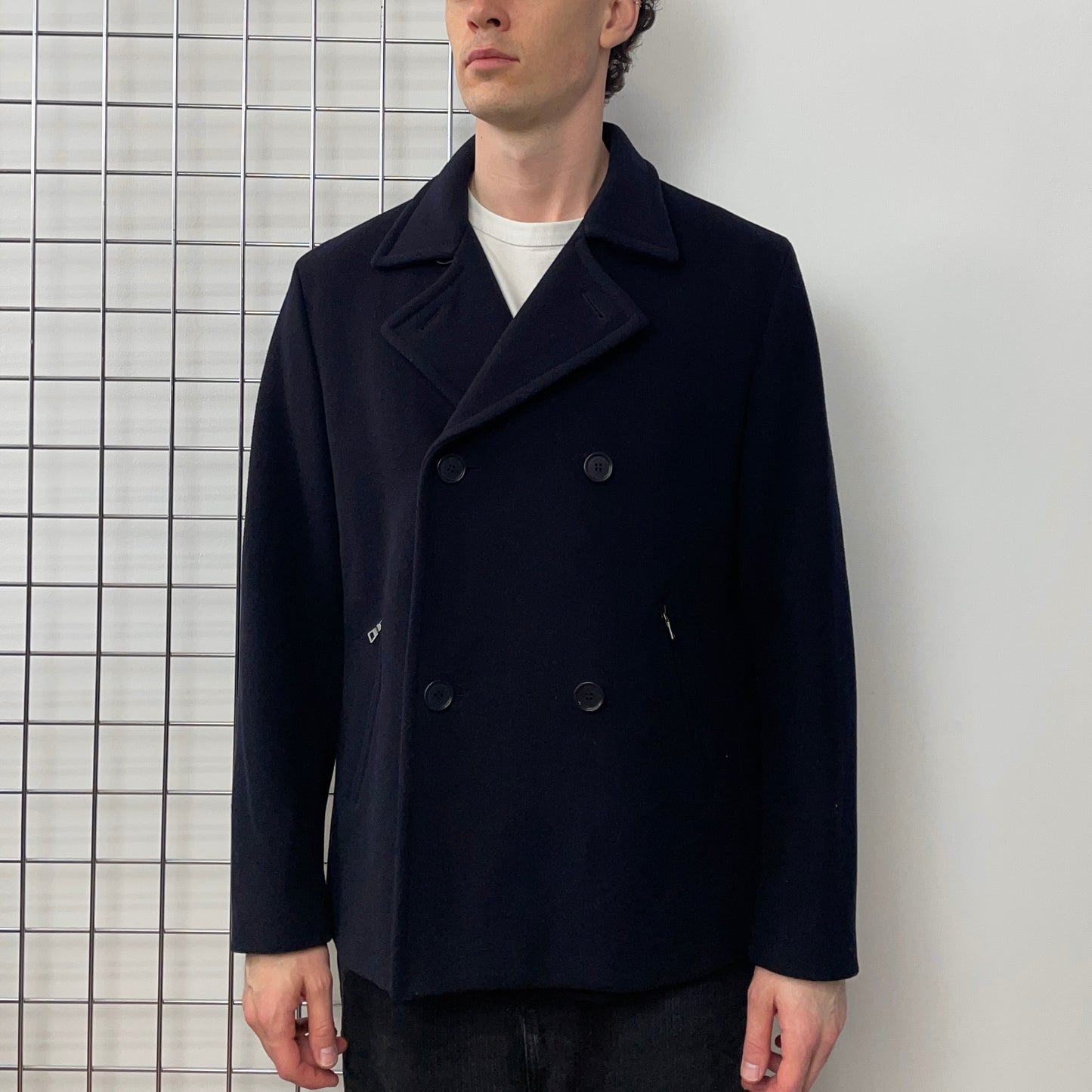 Prada Sport Navy 2008 Wool Caban Jacket