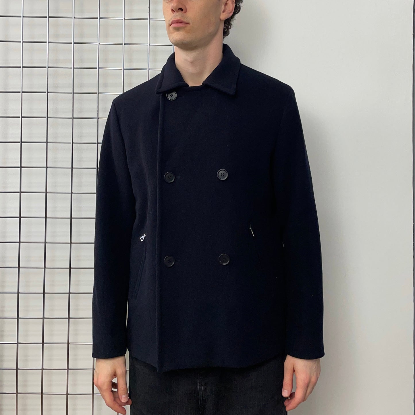 Prada Sport Navy 2008 Wool Caban Jacket