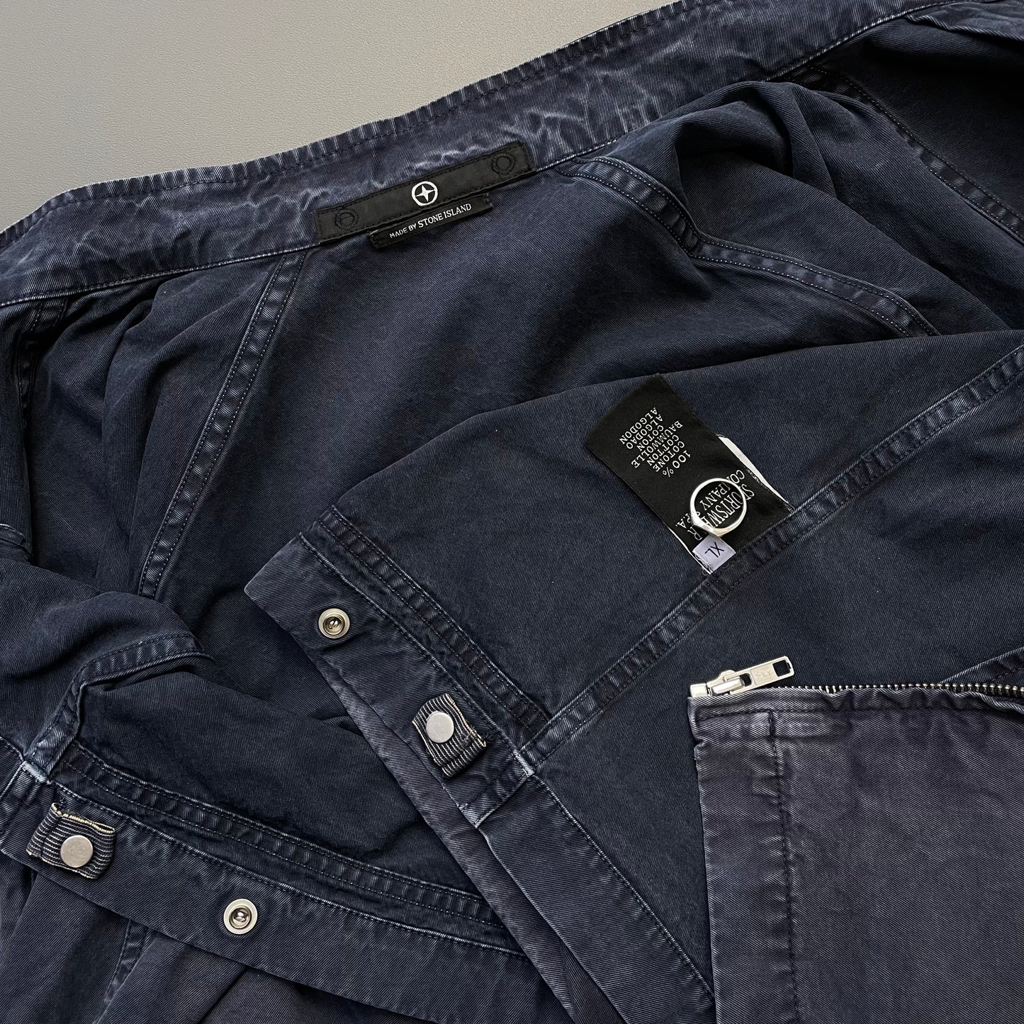 Stone Island Denims Navy SS06 Biker Jacket