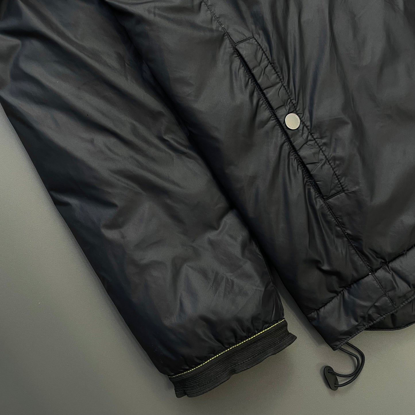 Stone Island Denims Black 00s Nylon Down Hooded Puffer Jacket