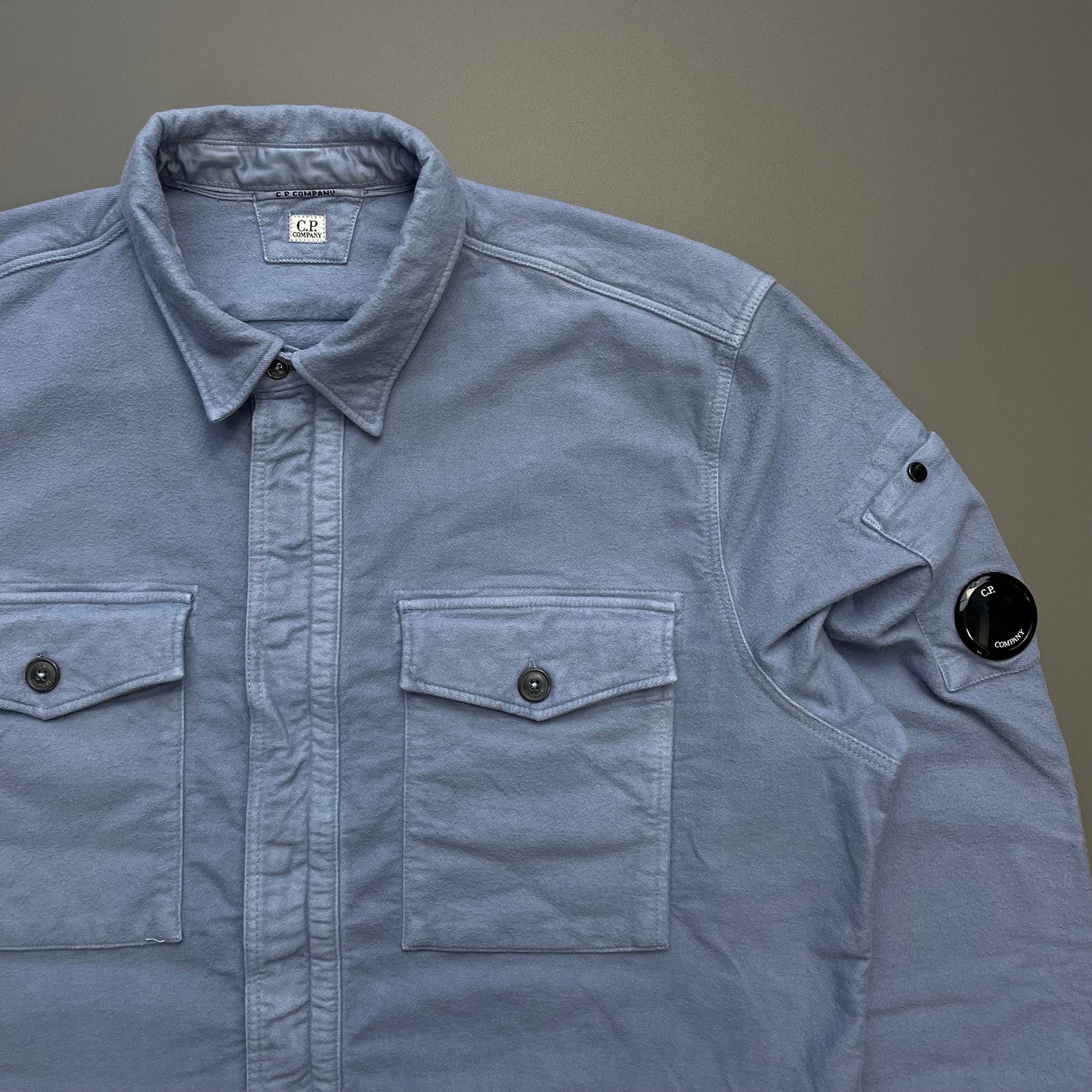 C.P. Company Blue Cotton Overshirt Jacket
