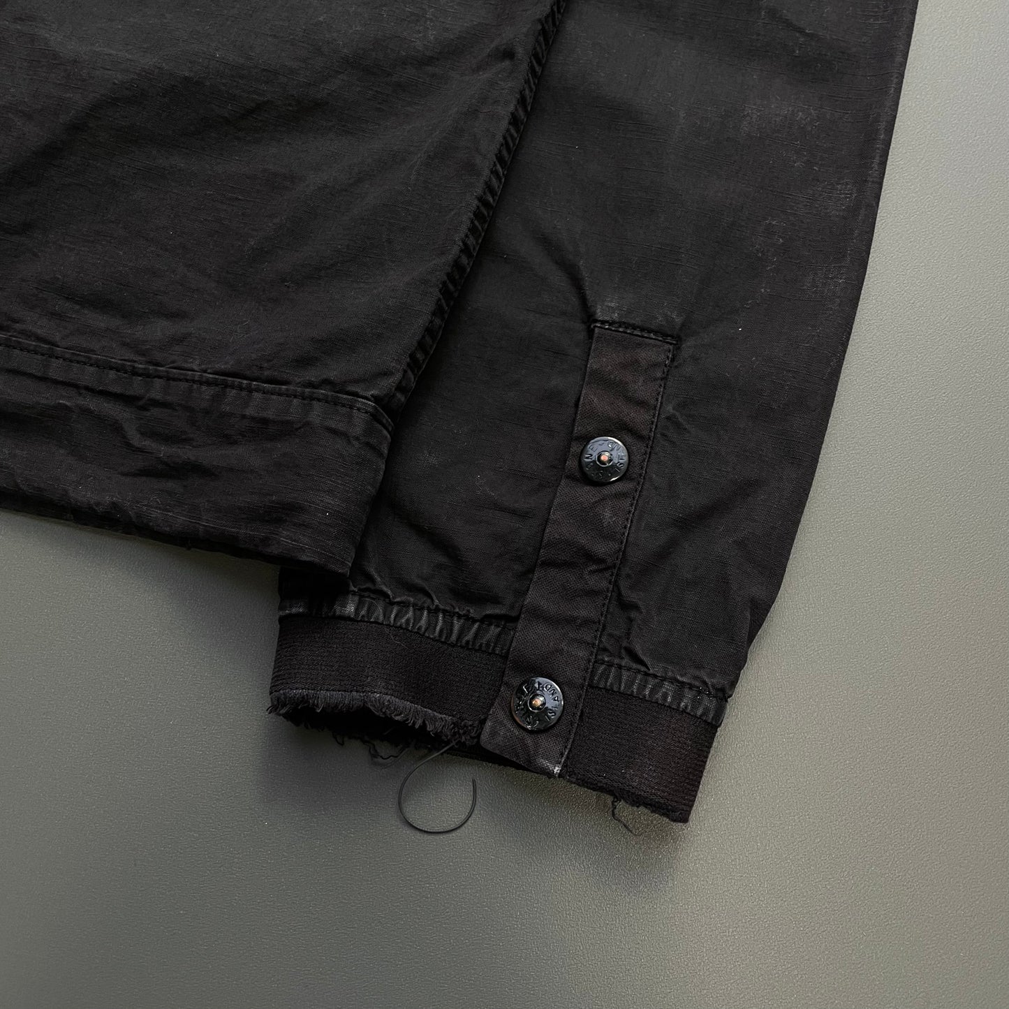 Stone Island Black SS06 Coated Cotton Hooded Jacket