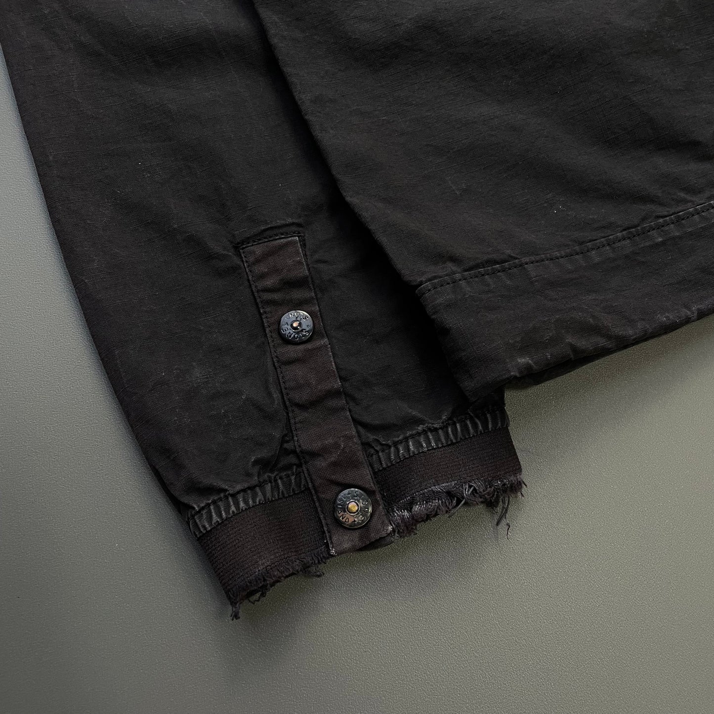 Stone Island Black SS06 Coated Cotton Hooded Jacket