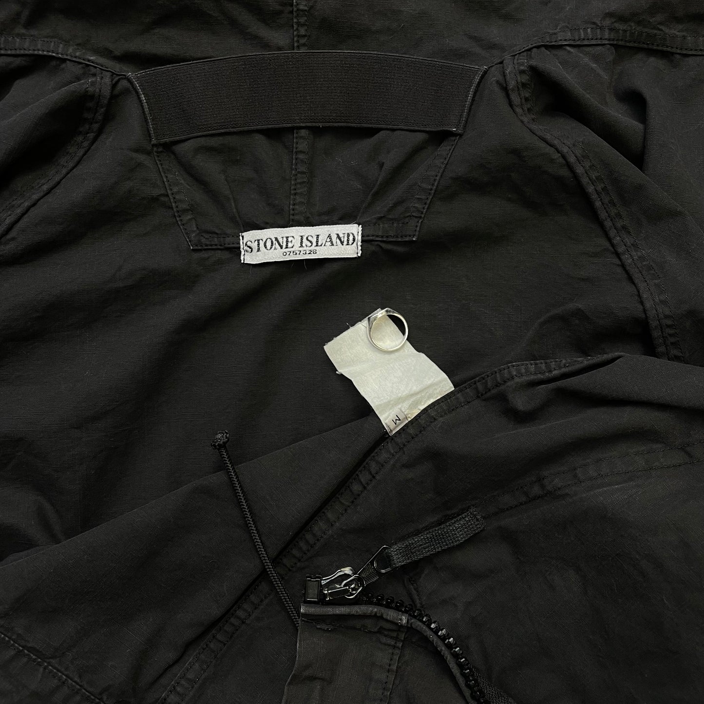 Stone Island Black SS06 Coated Cotton Hooded Jacket