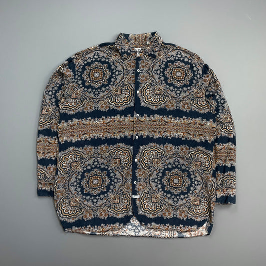 C.P. Company Navy 80s Paisley Ideas From Massimo Osti Fine Corduroy Shirt