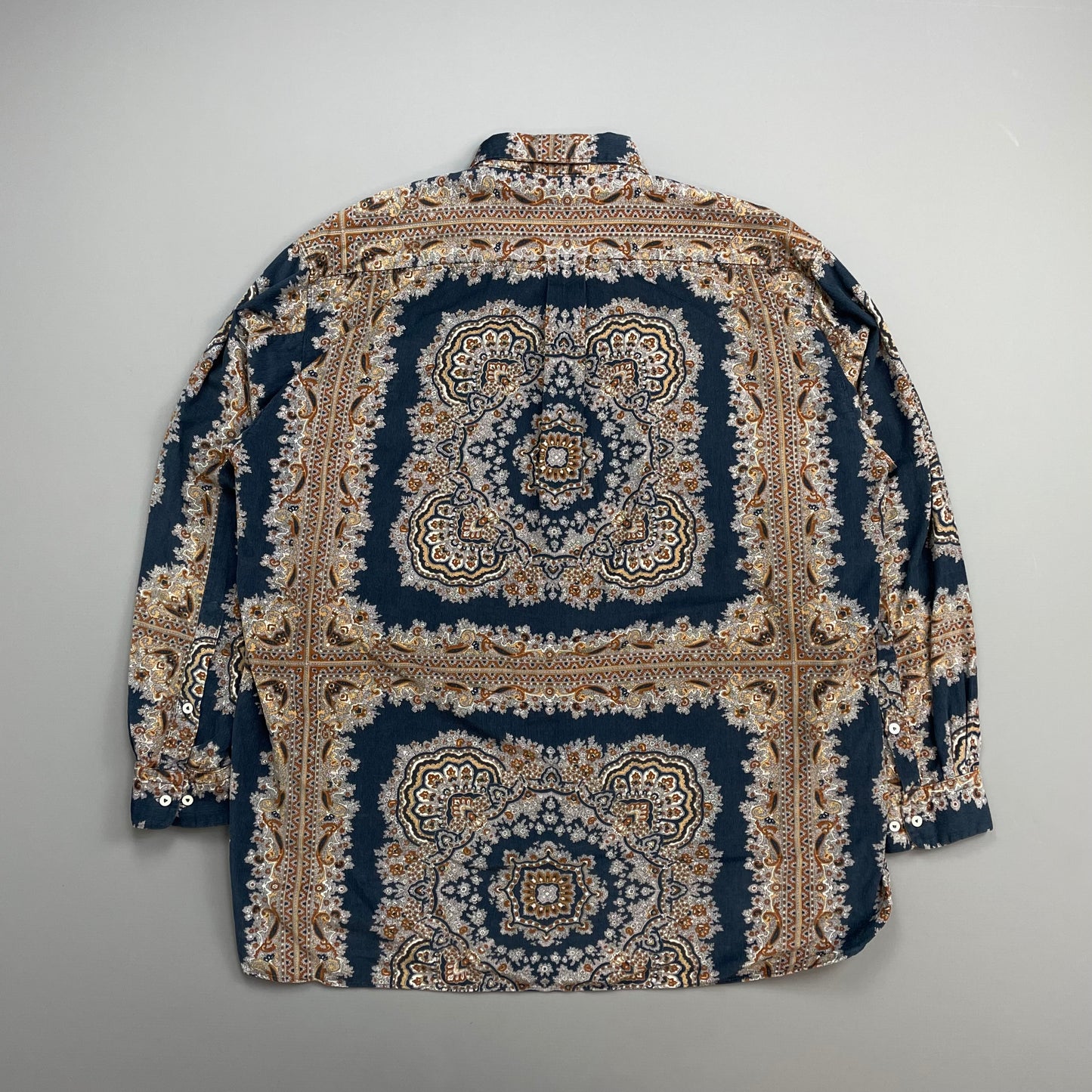 C.P. Company Navy 80s Paisley Ideas From Massimo Osti Fine Corduroy Shirt