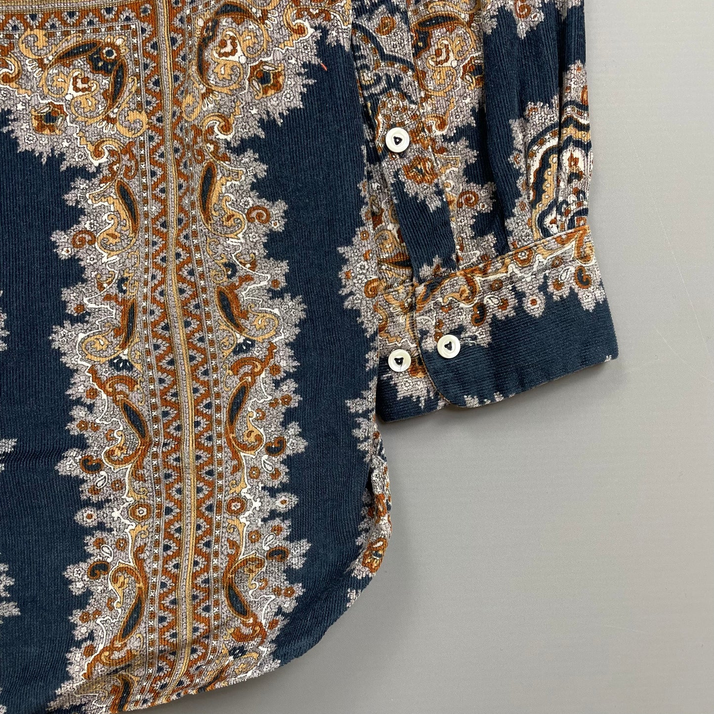 C.P. Company Navy 80s Paisley Ideas From Massimo Osti Fine Corduroy Shirt
