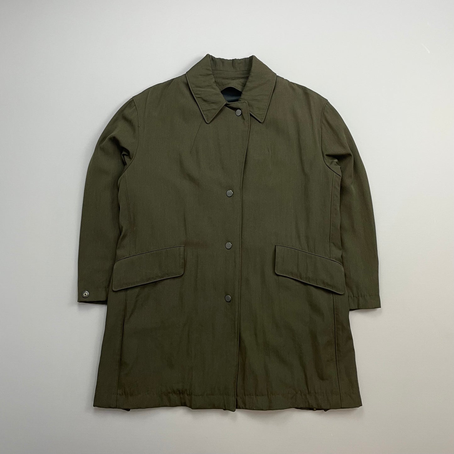 C.P. Company Khaki Green AW96 Wool Blend Trench Coat