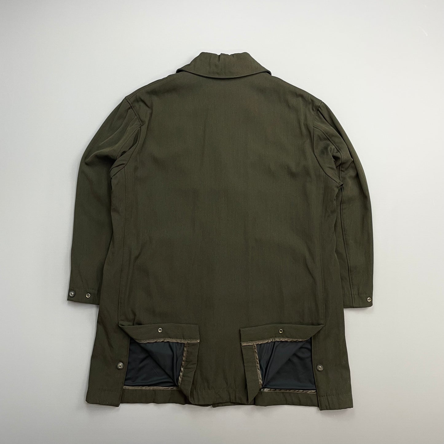 C.P. Company Khaki Green AW96 Wool Blend Trench Coat