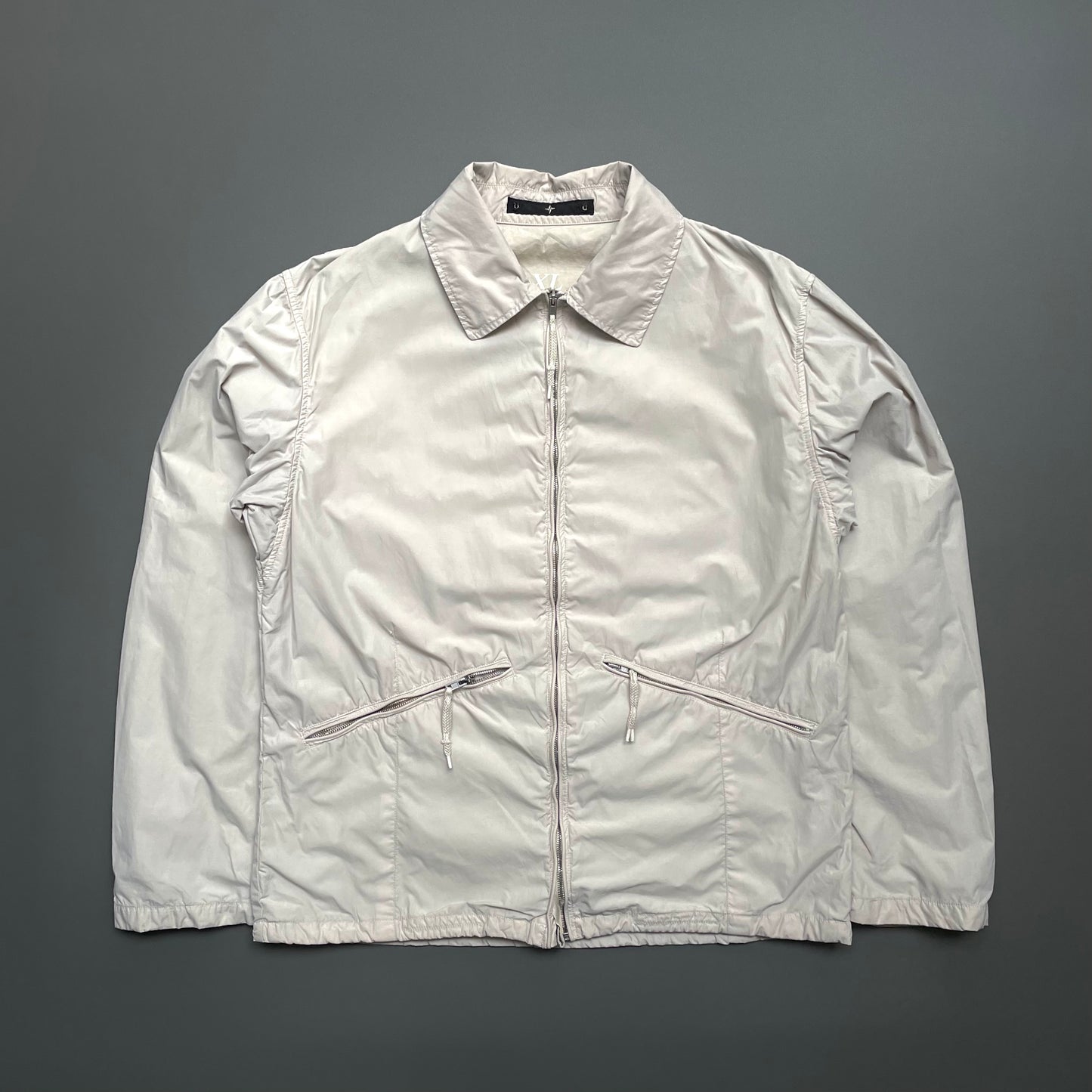 Stone Island Denims Grey SS03 Nylon Zip-Through Harrington Jacket