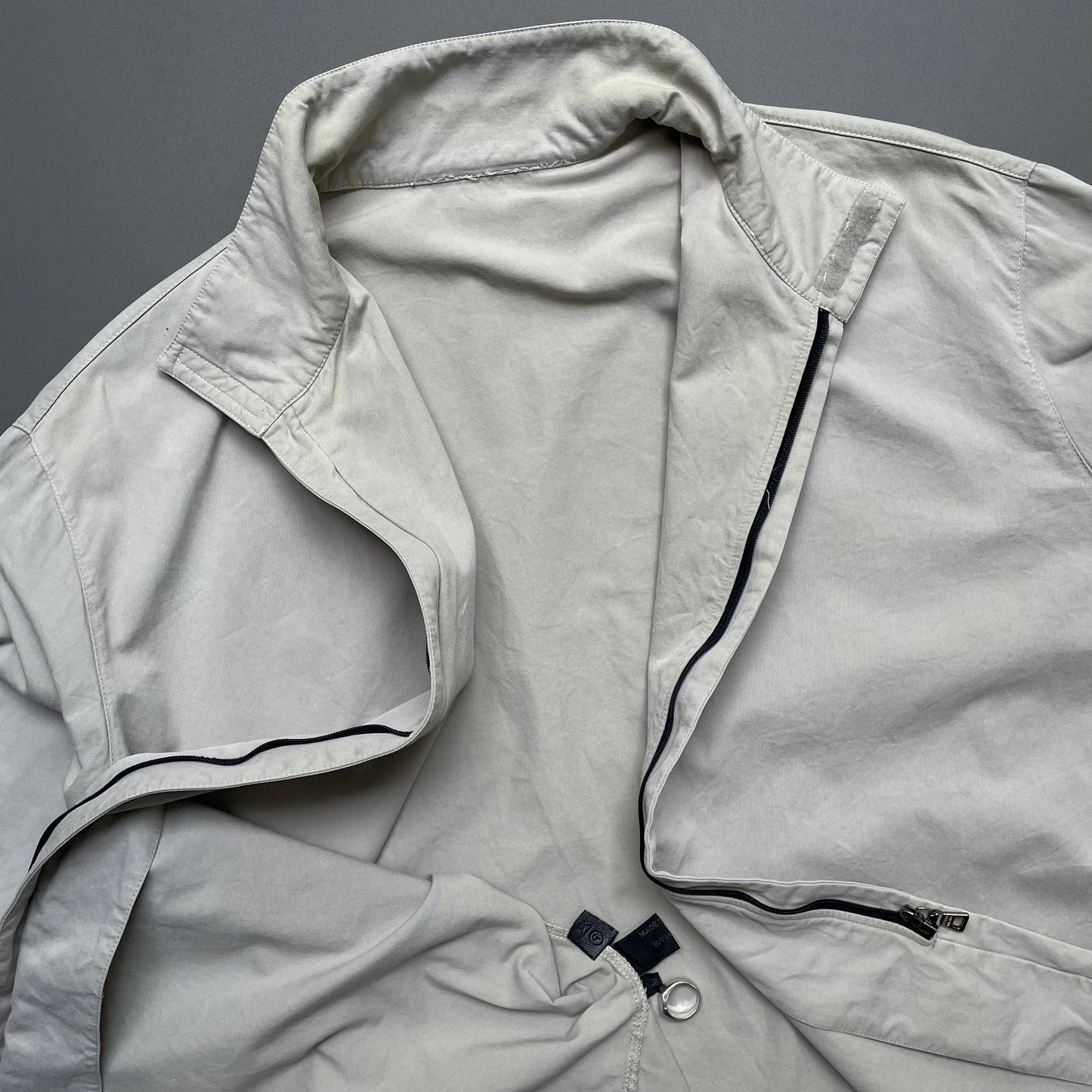 Prada Grey Beige 99/00 Technical Overshirt Jacket