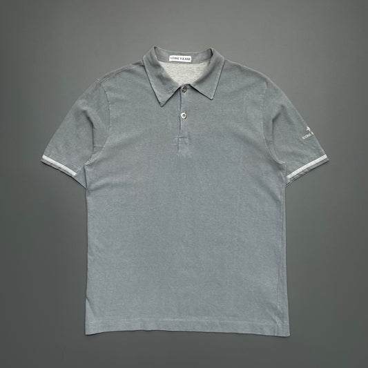 Stone Island Grey SS99 Short Sleeve Polo Shirt