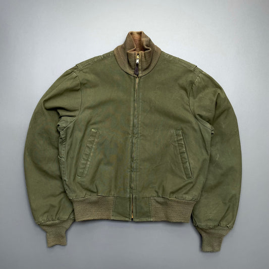 Spiewak & Sons Forest Green 80s Type T-1 Tanker Military Bomber Jacket