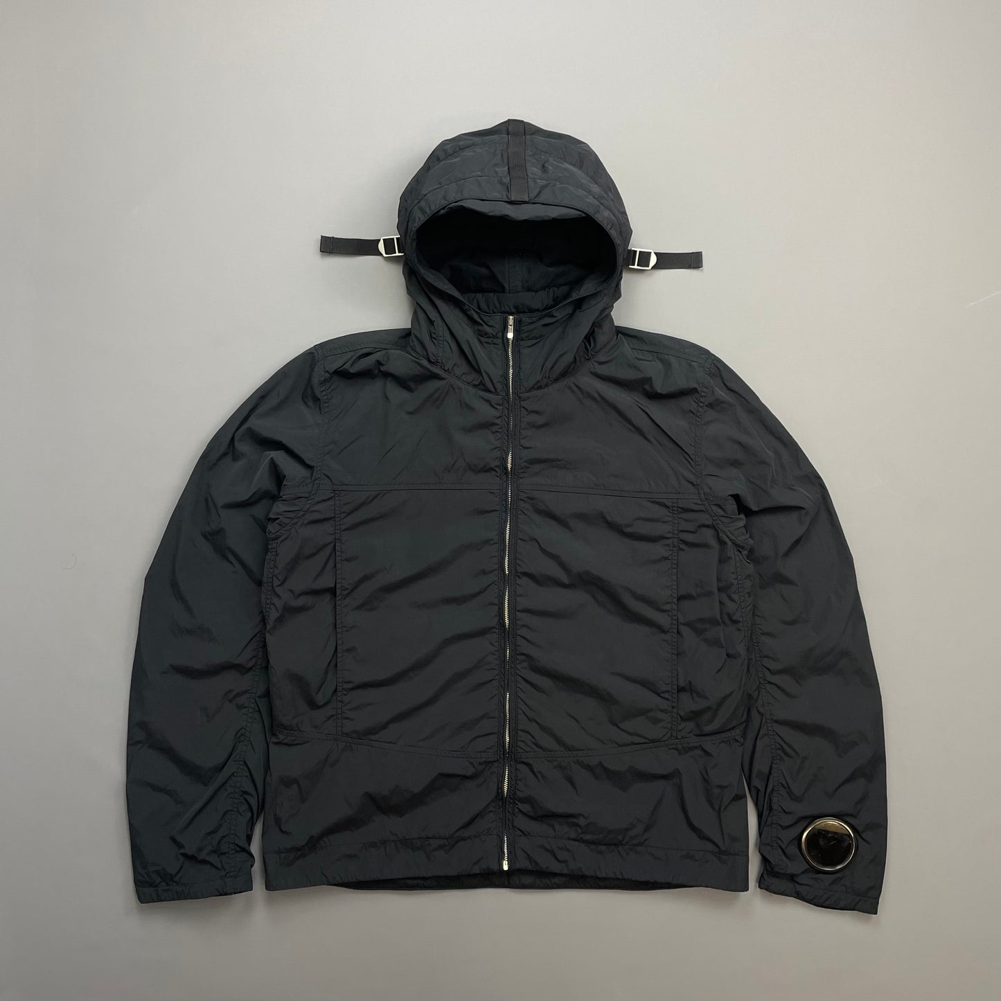 C.P. Company Black AW09 Watchviewer Cotton-Lined Hooded Nylon Jacket