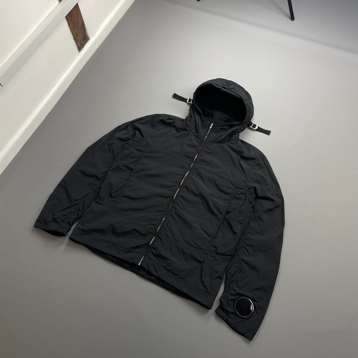 C.P. Company Black AW09 Watchviewer Cotton-Lined Hooded Nylon Jacket