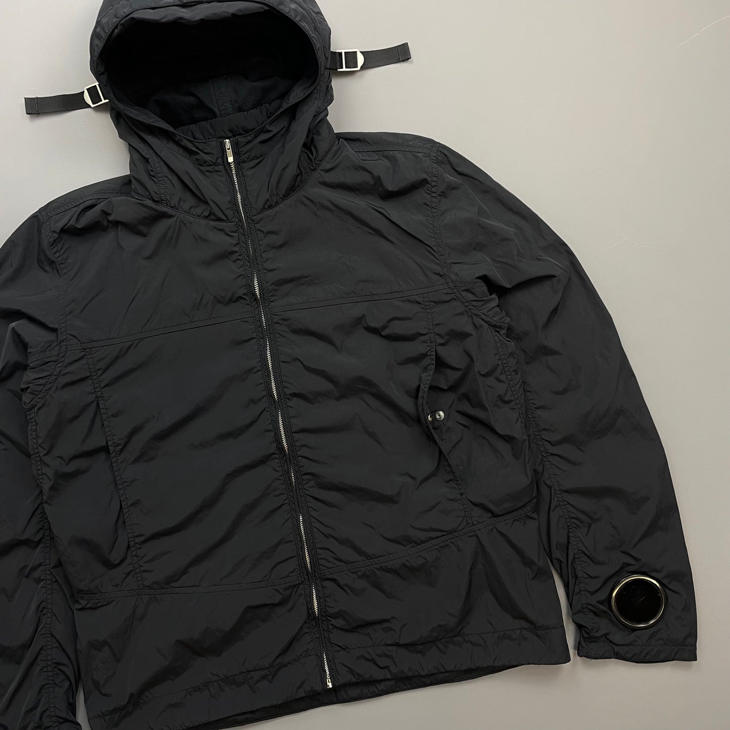C.P. Company Black AW09 Watchviewer Cotton-Lined Hooded Nylon Jacket