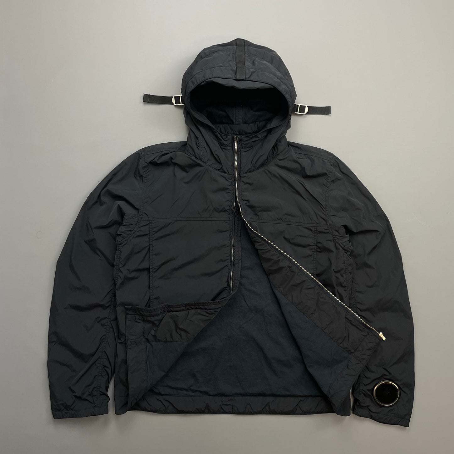C.P. Company Black AW09 Watchviewer Cotton-Lined Hooded Nylon Jacket