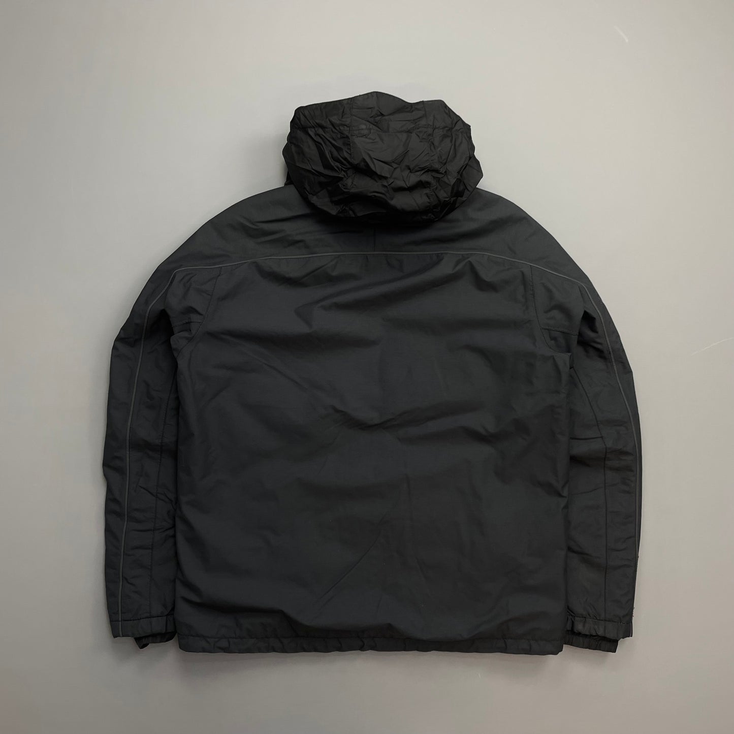 Prada Sport Black 00s Goretex Technical Fleece Lined Detachable Hood Ski Jacket