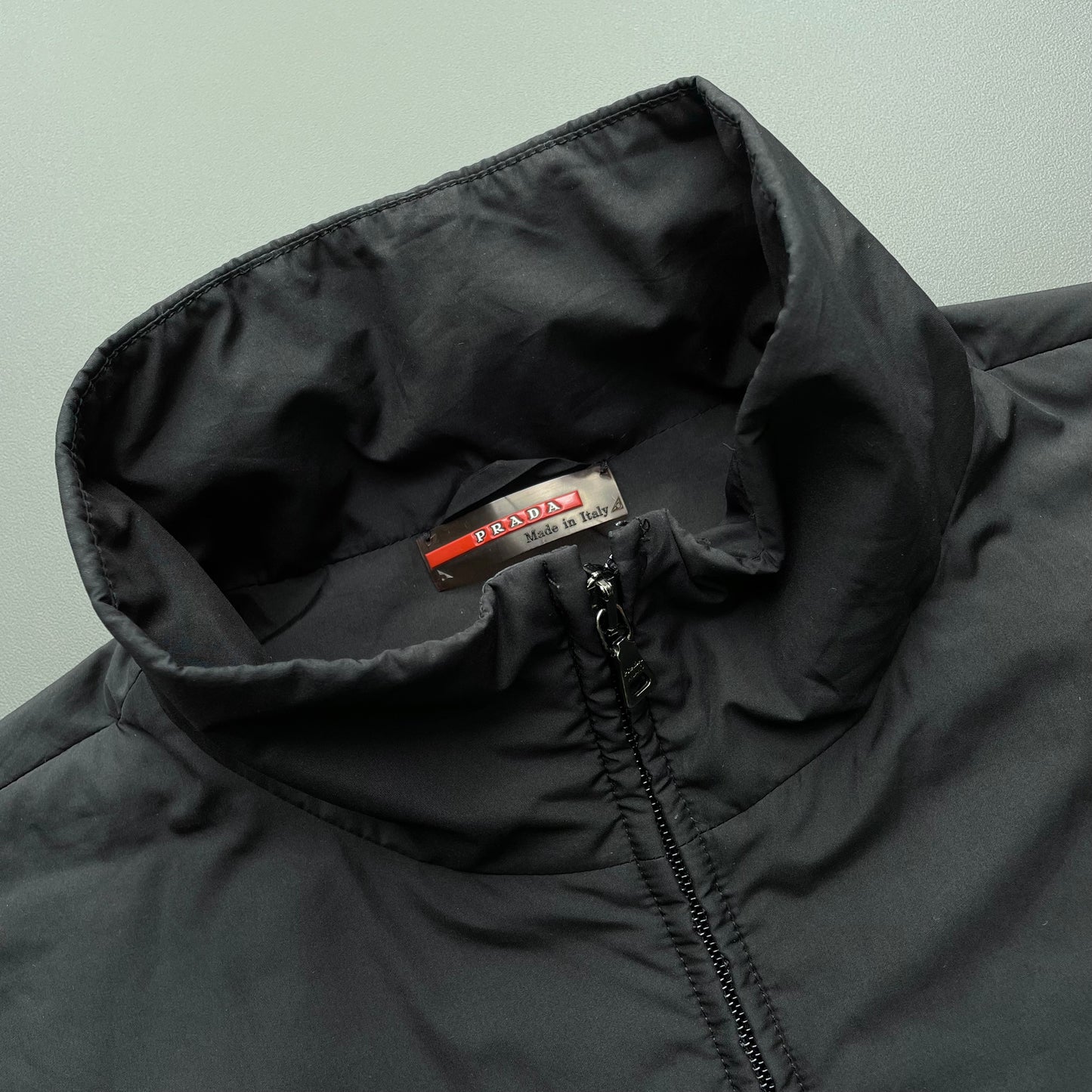 Prada Sport Black 00s Technical Minimalist Jacket