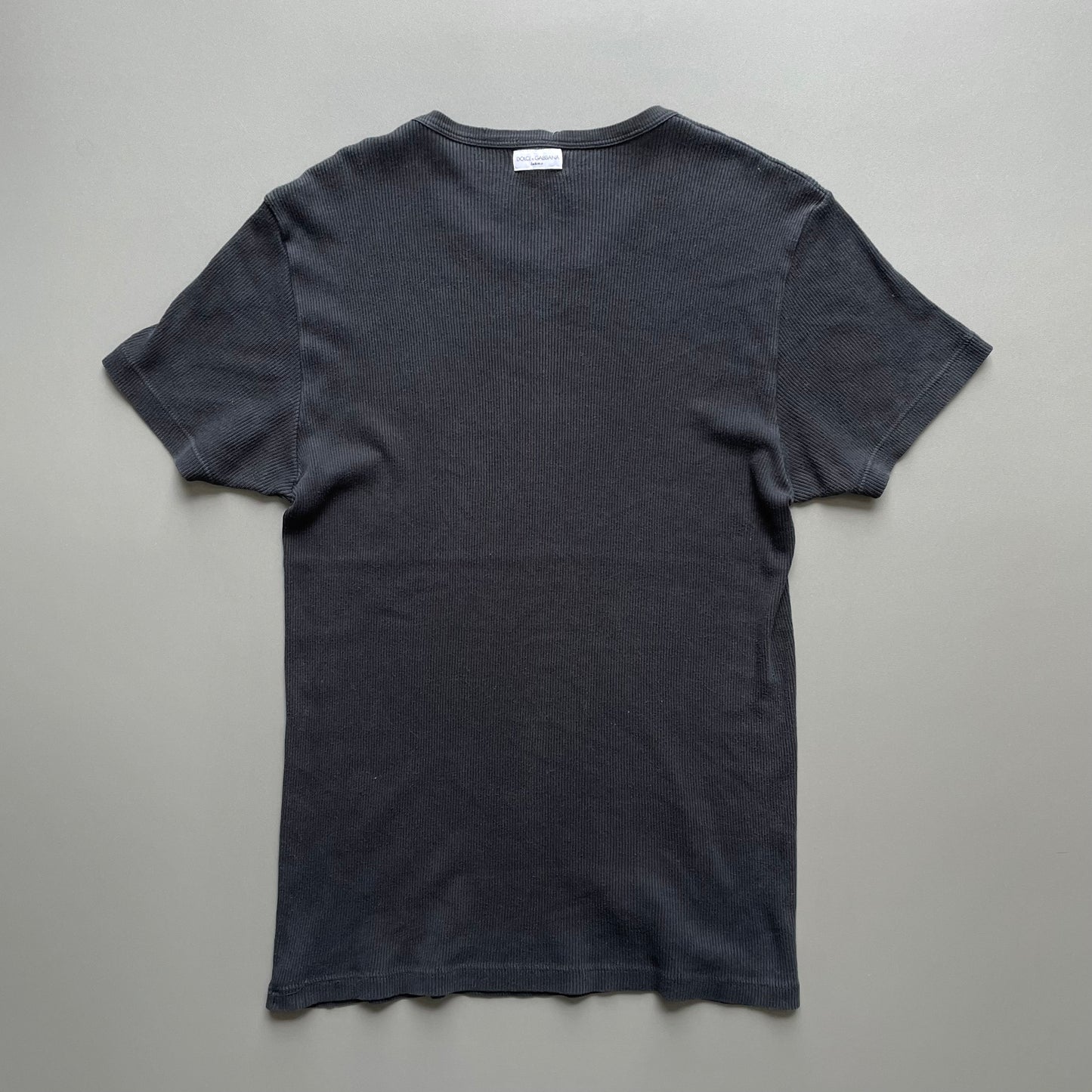 Dolce&Gabbana Black 00s Women's Ribbed T-Shirt