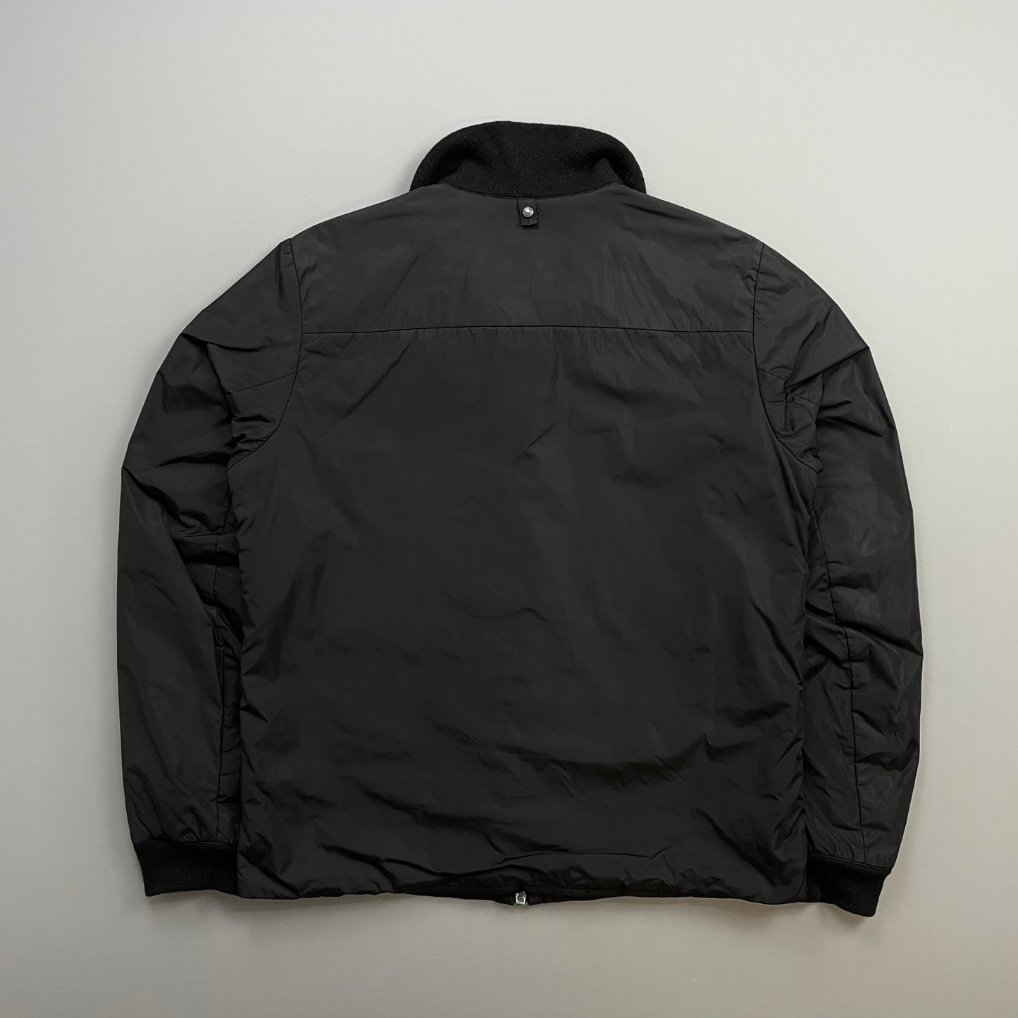 Prada Sport Black 2007 Wool & Nylon Padded Bomber Liner Jacket