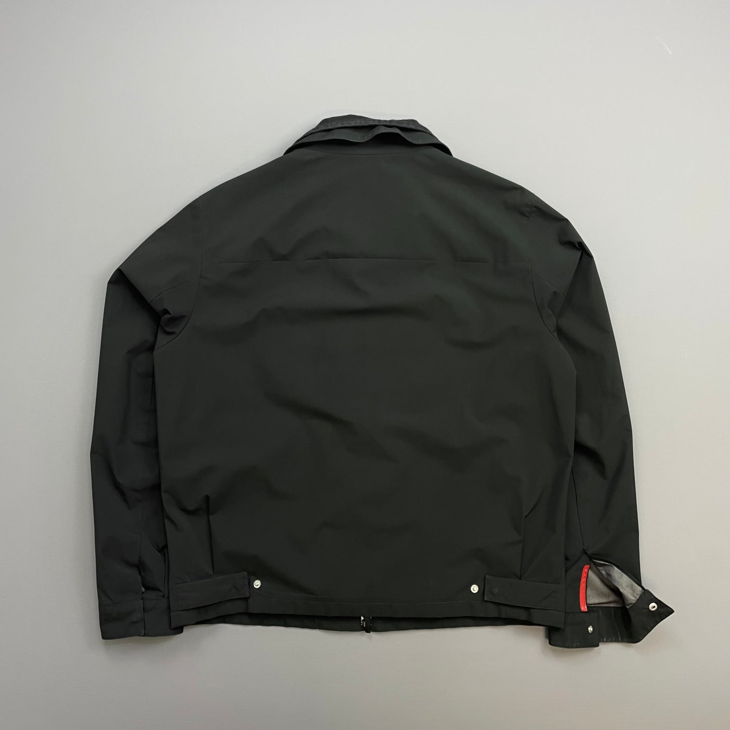 Prada Sport Black 2009 Windstopper Dual Nylon Layer Harrington Jacket