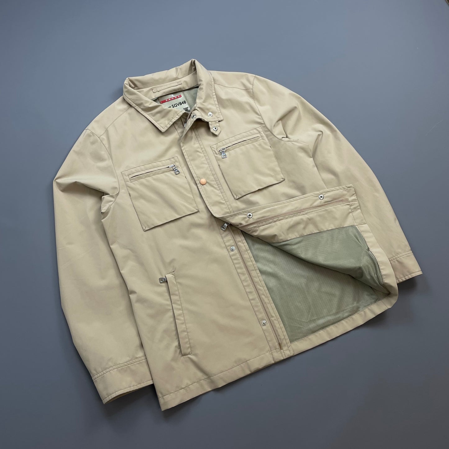Prada Sport Beige 2007 Windstopper Multi-Pocket Field Jacket