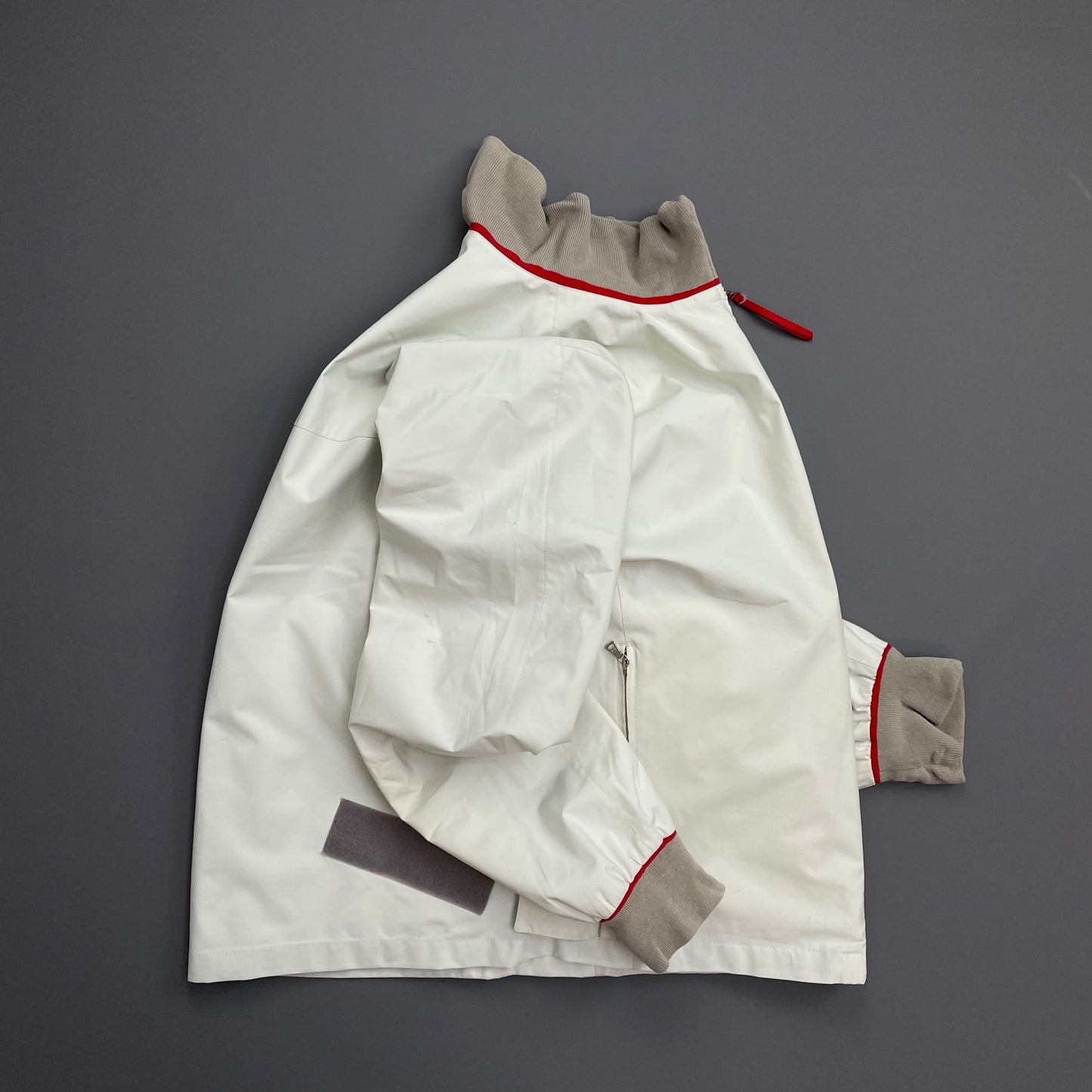 Prada Sport White & Grey 00s Goretex Harrington Jacket