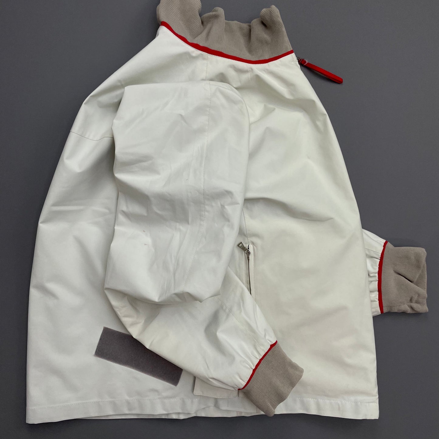 Prada Sport White & Grey 00s Goretex Harrington Jacket