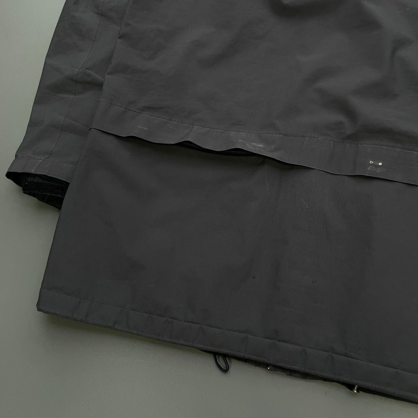 Prada Sport Grey 00s Longline Hooded Parka Jacket