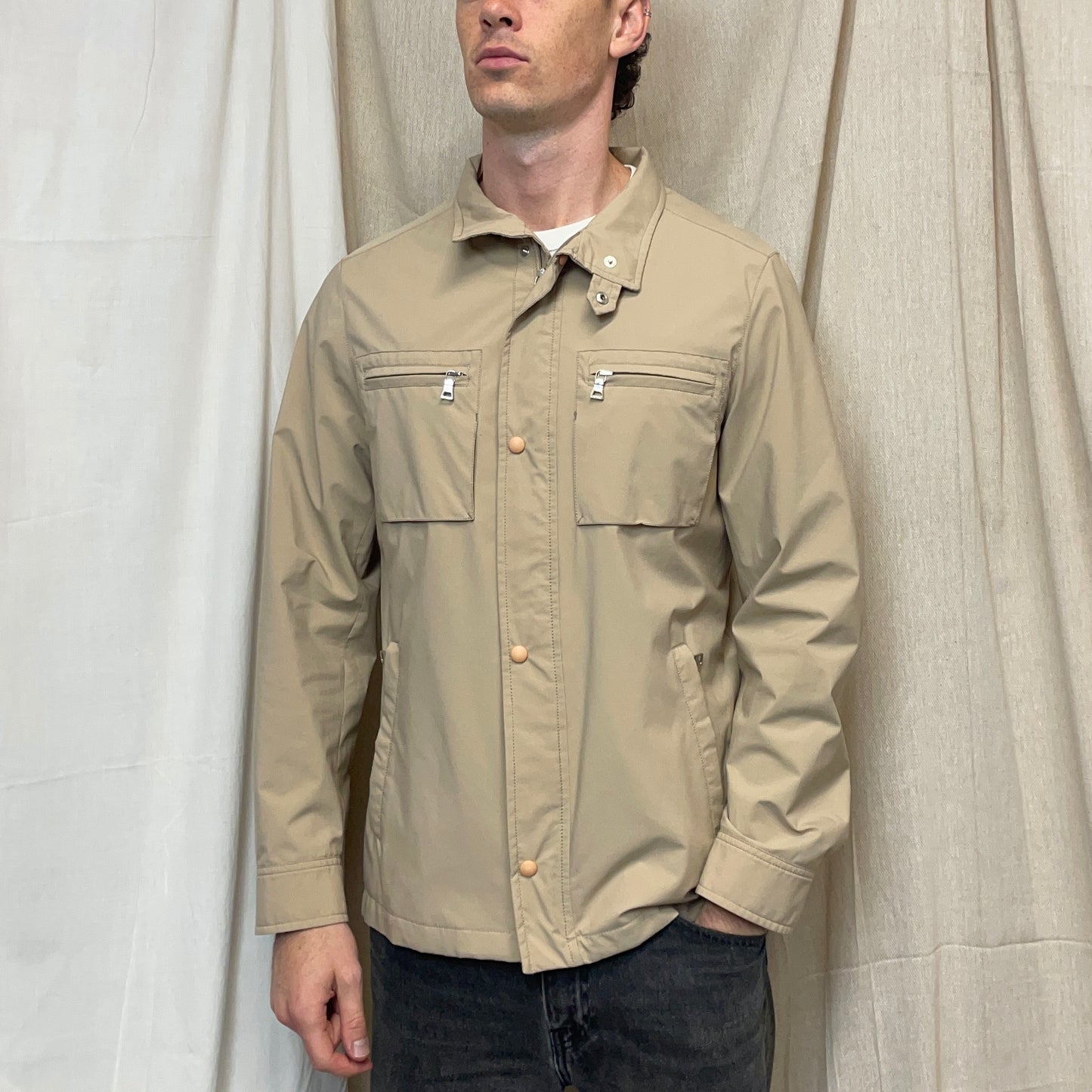 Prada Sport Beige 2007 Windstopper Multi-Pocket Field Jacket