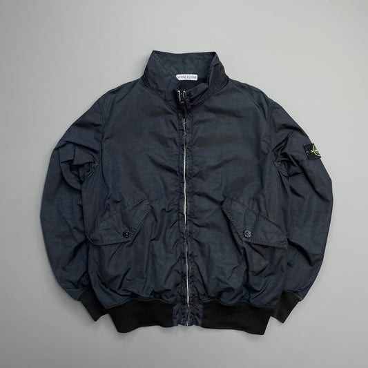 Stone Island Navy SS11 Lightweight Nylon Shell Bomber Jacket