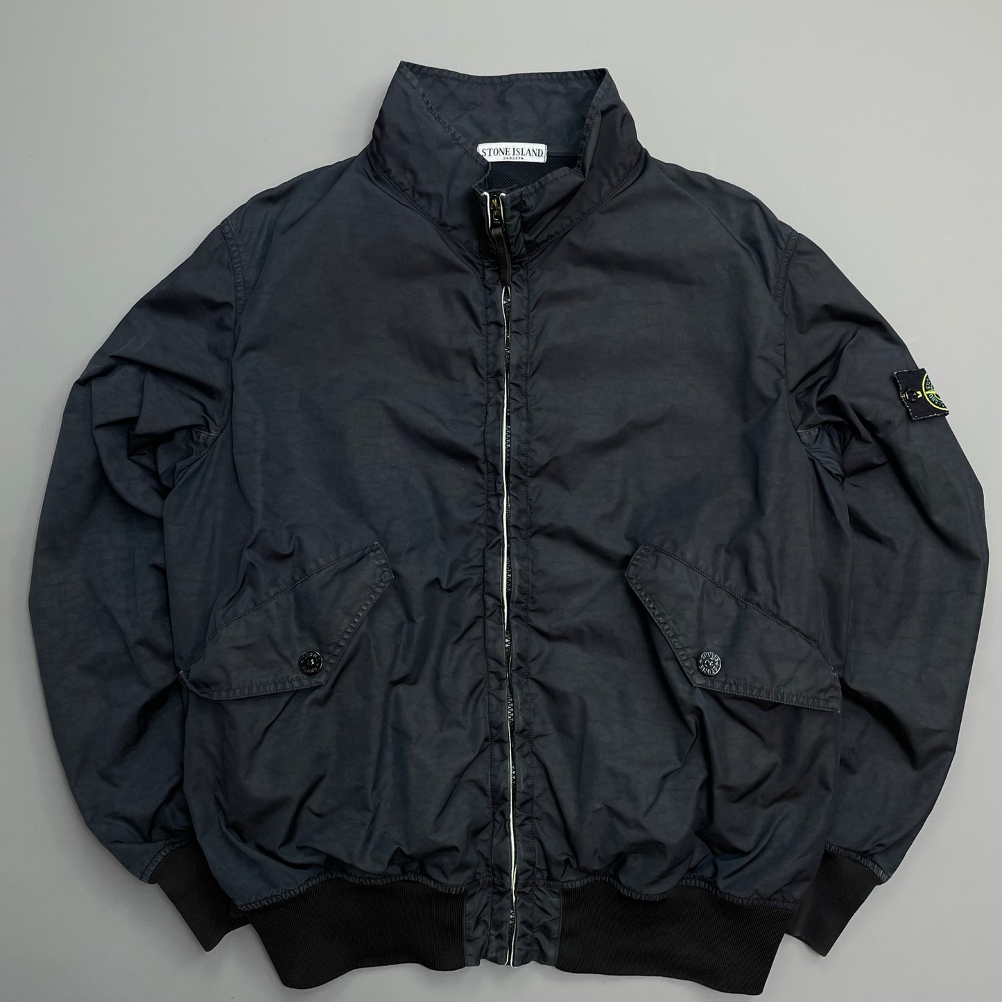 Stone Island Navy SS11 Lightweight Nylon Shell Bomber Jacket
